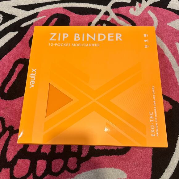 Vault X 12-Pocket Exo-Tec Zip Binder Orange - Brand New - Picture 1 of 10